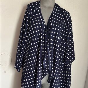 Chic Navy Polka Dot Wrap